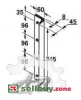 Нож режущий не пресс подборщик Welger АР71